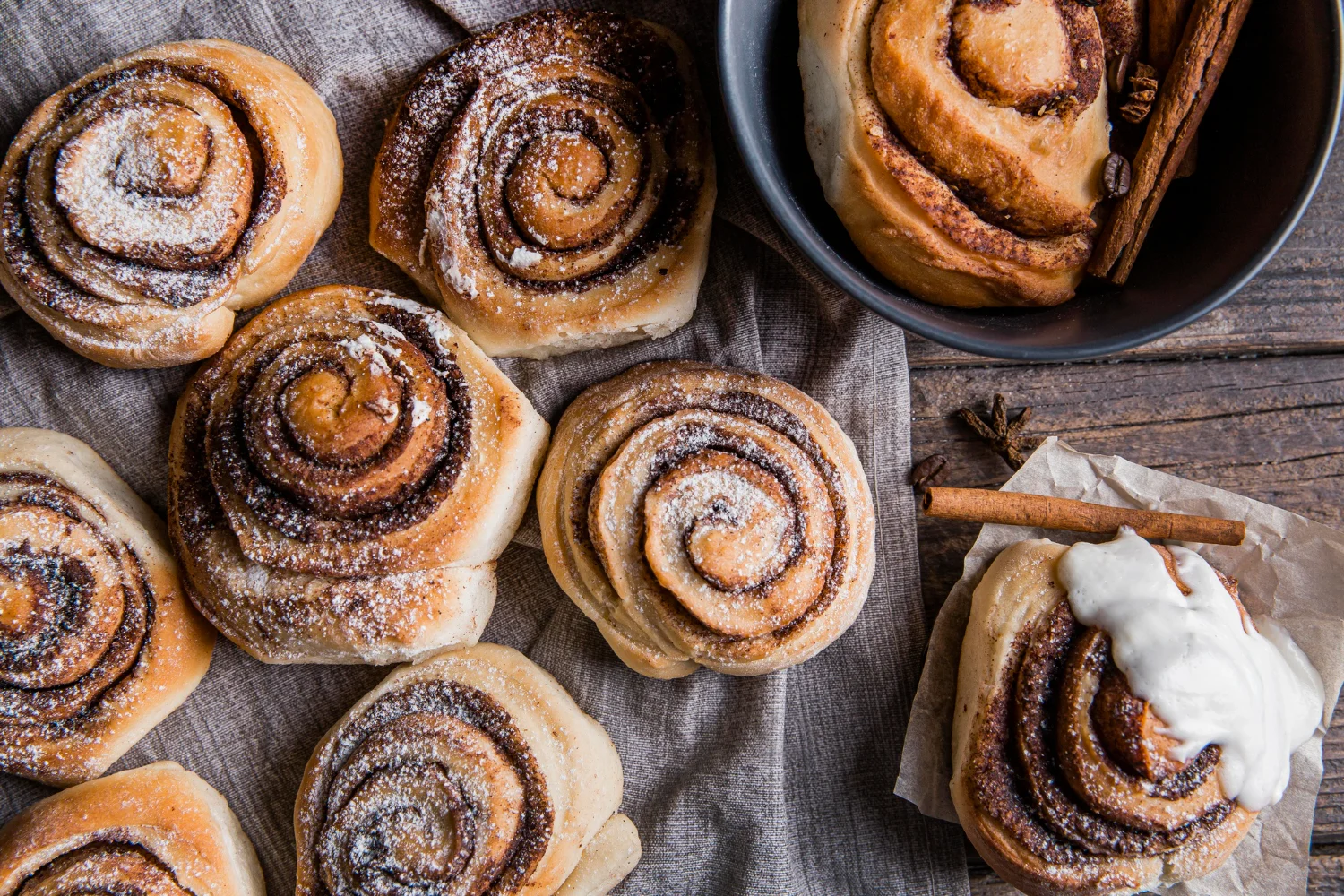 Rollitos de hojaldre de chocolate y canela Freidora de aire