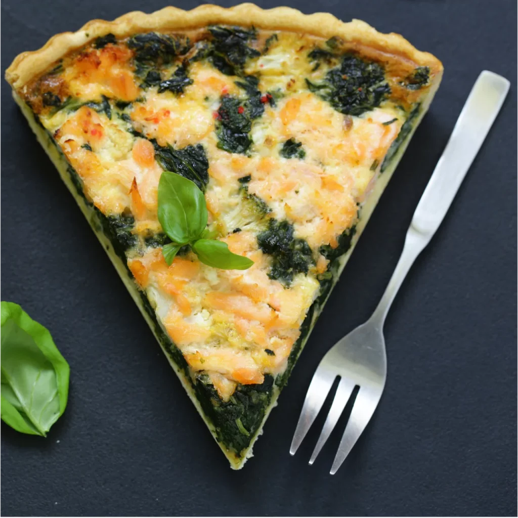 Quiche de brócoli y queso Freidora sin aceite