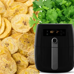 Plátano con  cilantro freidora de aire 